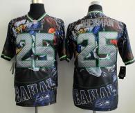 Nike Seattle Seahawks #25 Richard Sherman Team Color Men‘s Stitched NFL Elite Fanatical Version Jers