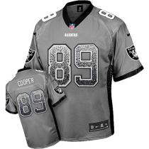 Nike Oakland Raiders #89 Amari Cooper Grey Men's Stitched NFL Elite Drift Fashion Jersey