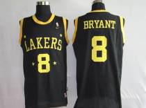 Mitchell and Ness Los Angeles Lakers -8 Kobe Bryant Stitched Black Throwback NBA Jersey