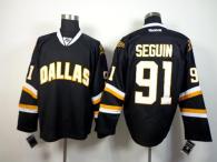 Dallas Stars -91 Tyler Seguin Black Stitched NHL Jersey