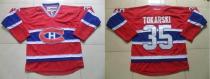 Montreal Canadiens -35 Dustin Tokarski Red Stitched NHL Jersey