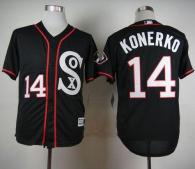Chicago White Sox -14 Paul Konerko Black New Cool Base Stitched MLB Jersey