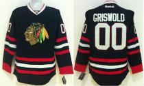 Chicago Blackhawks -00 Clark Griswold Black Stitched NHL Jersey