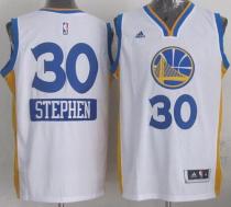 Golden State Warriors -30 Stephen Curry White 2014-15 Christmas Day Stitched NBA Jersey