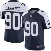 Nike Cowboys -90 Demarcus Lawrence Navy Blue Thanksgiving Stitched NFL Vapor Untouchable Limited Thr