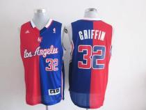 Los Angeles Clippers -32 Blake Griffin Red Blue Split Fashion Stitched NBA Jersey