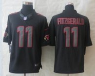 New Nike Arizona Cardicals -11 Larry Fitzgerald Impact Limited Black Jerseys