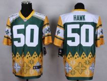 Nike Green Bay Packers #50 AJ Hawk Green Men's Stitched NFL Elite Noble Fashion Jersey