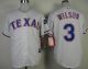 Texas Rangers #3 Russell Wilson White Cool Base Stitched MLB Jersey