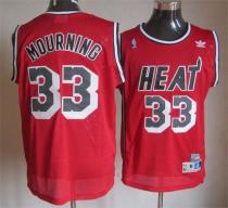 Miami Heat -33 Mourning Red Throwback Stitched NBA Jersey