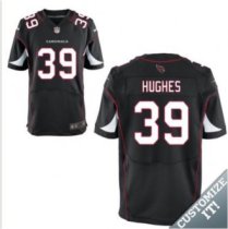 Nike Arizona Cardinals -39 Hughes Jersey Black Elite Alternate Jersey