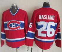 Montreal Canadiens -26 Mats Naslund Red CCM Throwback Stitched NHL Jersey