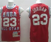 1992 All Star Mitchell And Ness Chicago Bulls -23 Michael Jordan Red Stitched NBA Jersey