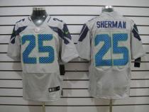 Nike Seattle Seahawks #25 Richard Sherman Grey Alternate Men‘s Stitched NFL Elite Jersey