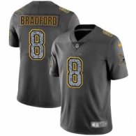 Nike Vikings -8 Sam Bradford Gray Static Stitched NFL Vapor Untouchable Limited Jersey