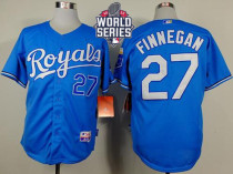 Kansas City Royals -27 Brandon Finnegan Light Blue Alternate Cool Base W 2015 World Series Patch Sti