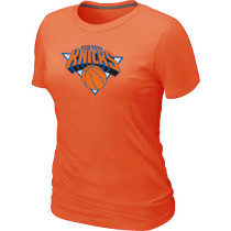 New York Knicks Big Tall Primary Logo Black Women T-Shirt (10)