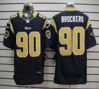 Nike St Louis Rams -90 Michael Brockers Navy Blue Team Color Men's Stitched NFL Elite Jersey