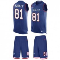 Bills #81 Marcus Easley Royal Blue Team Color Stitched NFL Limited Tank Top Suit Jersey