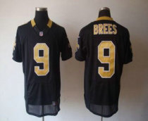 Nike Saints -9 Drew Brees Black Team Color Stitched NFL Elite Jersey