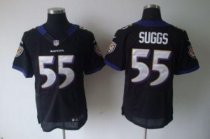 Nike Ravens -55 Terrell Suggs Black Alternate Stitched NFL Elite Jersey