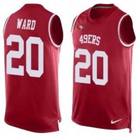 Nike 49ers -20 Jimmie Ward Red Team Color Stitched NFL Limited Tank Top Jersey