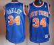 Mitchell And Ness New York Knicks -34 Charles Oakley Blue Throwback Stitched NBA Jersey