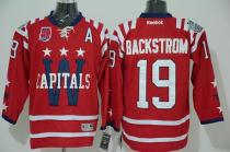 Washington Capitals -19 Nicklas Backstrom 2015 Winter Classic Red 40th Anniversary Stitched NHL Jers