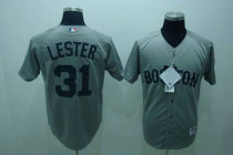 Boston Red Sox #31 Jon Lester Stitched Grey MLB Jersey