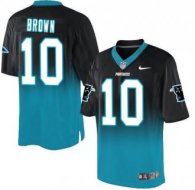 Nike Carolina Panthers -10 Corey Brown BlackBlue Stitched NFL Elite Fadeaway Fashion Jersey