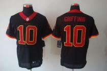 Nike Washington Redskins -10 Robert Griffin III Black Men's Stitched NFL Elite Jersey
