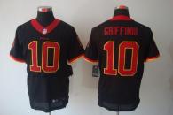 Nike Washington Redskins -10 Robert Griffin III Black Men's Stitched NFL Elite Jersey