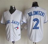 Toronto Blue Jays #2 Troy Tulowitzki White New Cool Base Stitched MLB Jersey