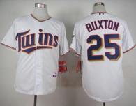 Minnesota Twins -25 Byron Buxton White Cool Base Stitched MLB Jersey