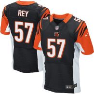 Nike Bengals -57 Vincent Rey Black Team Color Men's Stitched NFL Elite Jersey