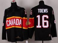 Olympic 2014 CA 16 Jonathan Toews Black Stitched NHL Jersey