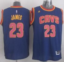 Revolution 30 Cleveland Cavaliers -23 LeBron James Navy Blue CavFanatic Stitched NBA Jersey