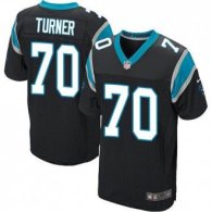 Nike Carolina Panthers -70 Trai Turner Black Team Color Stitched NFL Elite Jersey