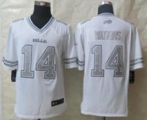 Nike Buffalo Bills -14 Sammy Watkins White NFL Limited Platinum Jersey