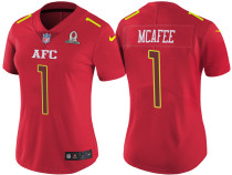 WOMEN'S AFC 2017 PRO BOWL INDIANAPOLIS COLTS #1 PAT MCAFEE RED GAME JERSEY