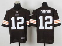 Nike Cleveland Browns -12 Josh Gordon Brown Team Color Men's Stitched NFL Elite Jersey