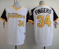 San Diego Padres #34 Rollie Fingers White 1978 Turn Back The Clock Stitched MLB Jersey
