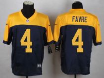 Nike Green Bay Packers #4 Brett Favre Navy Blue Alternate Men's Stitched NFL New Elite Jersey