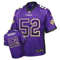 Nike Minnesota Vikings #52 Chad Greenway Purple Team Color Men's Stitched NFL Elite Drift Fashion Je