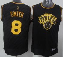 New York Knicks -8 JR Smith Black Precious Metals Fashion Stitched NBA Jersey