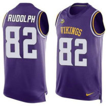 Nike Minnesota Vikings -82 Kyle Rudolph Purple Team Color Stitched NFL Limited Tank Top Jersey