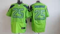 Nike Seattle Seahawks #25 Richard Sherman Green Alternate Men‘s Stitched NFL Elite Jersey