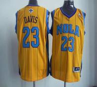 Revolution 30 New Orleans Pelicans -23 Anthony Davis Yellow Stitched NBA Jersey