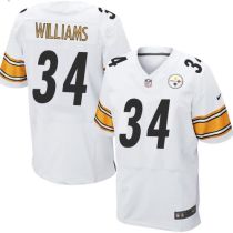 Nike Pittsburgh Steelers #34 De'Angelo Williams White Men's Stitched NFL Elite Jersey