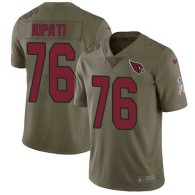 Nike Cardinals -76 Mike Iupati Olive Stitched NFL Limited 2017 Salute to Service Jersey